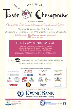 16th Annual Taste of Chesapeake Event Poster